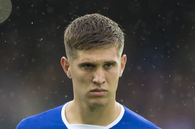 Everton's John Stones is seen before the English Premier League soccer match between Everton and Manchester City at Goodison Park Stadium, Liverpool, England, Sunday Aug. 23, 2015. (AP Photo/Jon Super)