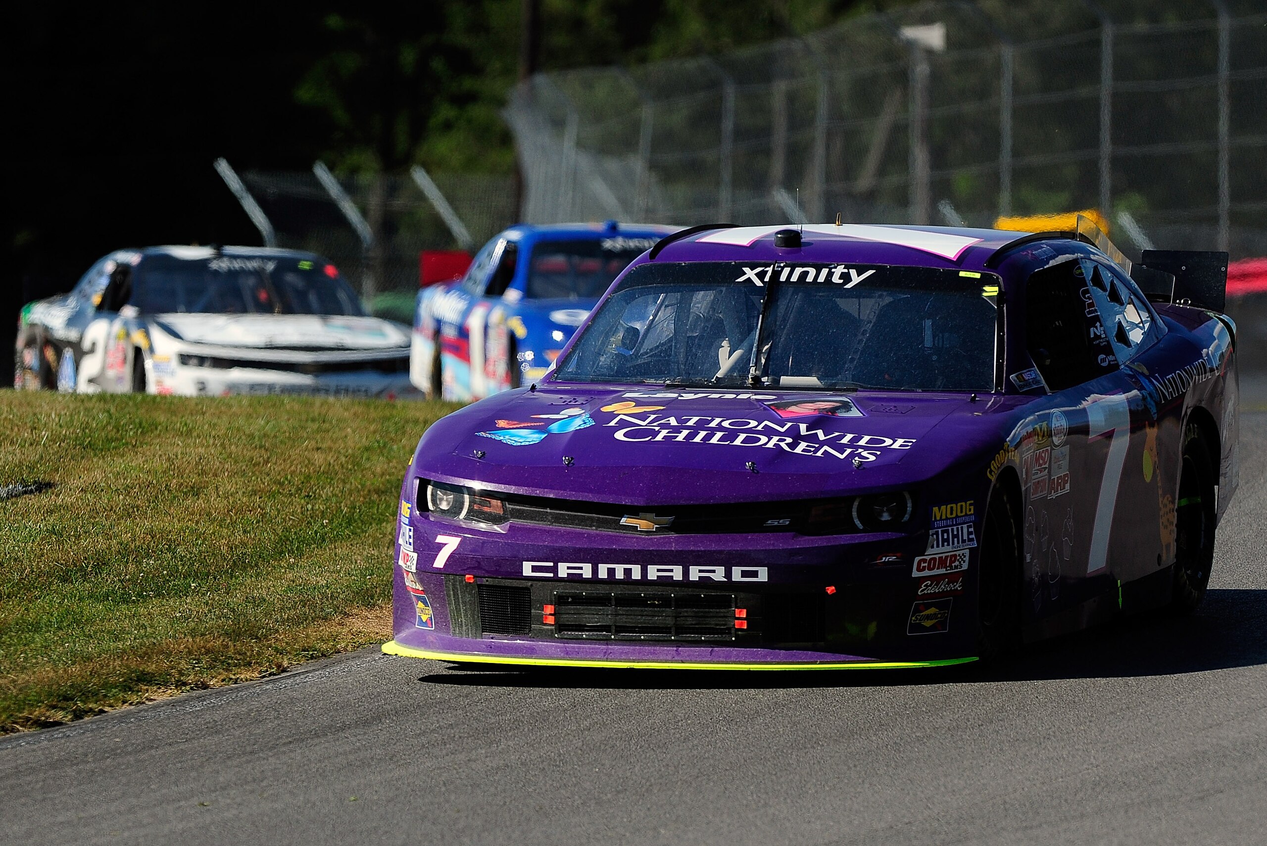 LEXINGTON, OH - AUGUST 15: Regan Smith, driver of the #7 Nationwide Children's Hospital Chevrolet, drives during the NASCAR XFINITY Series Nationwide Children's Hospital 200 at Mid-Ohio Sports Car Course on August 15, 2015 in Lexington, Ohio. (Photo by Jeff Curry/Getty Images)