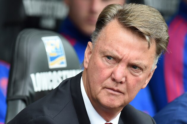 Manchester United's Dutch manager Louis van Gaal awaits kick off in the English Premier League football match between Swansea City and Manchester United at The Liberty Stadium in Swansea, south Wales on August 30, 2015. AFP PHOTO / PAUL ELLIS

RESTRICTED TO EDITORIAL USE. No use with unauthorized audio, video, data, fixture lists, club/league logos or 'live' services. Online in-match use limited to 75 images, no video emulation. No use in betting, games or single club/league/player publications.        (Photo credit should read PAUL ELLIS/AFP/Getty Images)