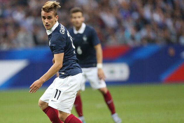 PARIS, FRANCE - JUNE 7: Antoine Griezmann of France in action during the international friendly match between France and Belgium at Stade de France on June 7, 2015 in Saint-Denis nearby Paris, France. (Photo by Jean Catuffe/Getty Images)