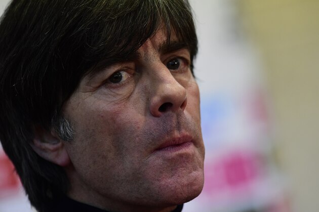 Germany's coach Joachim Low gives a press conference in Vigo, on November 17, 2014, on the eve of the friendly football match Germany vs Spain at the Balaidos stadium in Vigo.  AFP PHOTO / JAVIER SORIANO        (Photo credit should read JAVIER SORIANO/AFP/Getty Images)