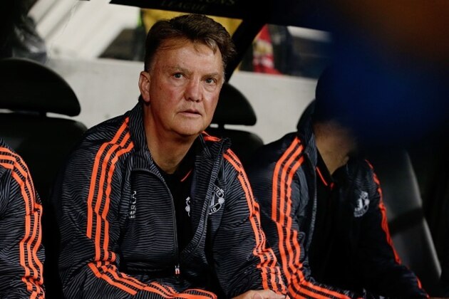 Coach Louis van Gaal of Manchester United during the UEFA Champions League play-offs match between Club Brugge and Manchester United on August 26, 2015 at the Jan Breydel stadium in Brugge, Belgium.(Photo by VI Images via Getty Images)