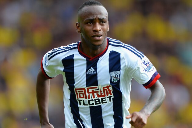 WATFORD, ENGLAND - AUGUST 15: Saido Berahino of West Bromwich Albion during the Barclays Premier League match between Watford and West Bromwich Albion at Vicarage Road on August 15, 2015 in Watford, United Kingdom. (Photo by Tony Marshall/Getty Images) WATFORD, ENGLAND - AUGUST 15: Saido Berahino of West Bromwich Albion during the Barclays Premier League match between Watford and West Bromwich Albion at Vicarage Road on August 15, 2015 in Watford, United Kingdom. (Photo by Tony Marshall/Getty Images)