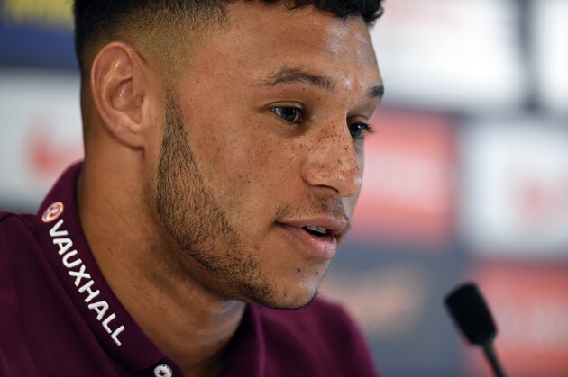 England's Alex Oxlade-Chamberlain attends a press conference at St George's Park, Burton-upon-Trent, central England on September 2, 2015, ahead of their UEFA Euro 2016 Group E qualifying football match against San Marino in Serravalle on September 5, 2015. AFP PHOTO / PAUL ELLIS

NOT FOR MARKETING OR ADVERTISING USE / RESTRICTED TO EDITORIAL USE        (Photo credit should read PAUL ELLIS/AFP/Getty Images)
