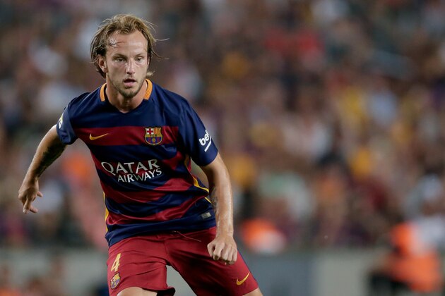 Ivan Rakitic of FC Barcelona during the Joan Gamper Trophy match between Barcelona and AS Roma on August 5, 2015 at the Camp Nou stadium in Barcelona, Spain.(Photo by VI Images via Getty Images)