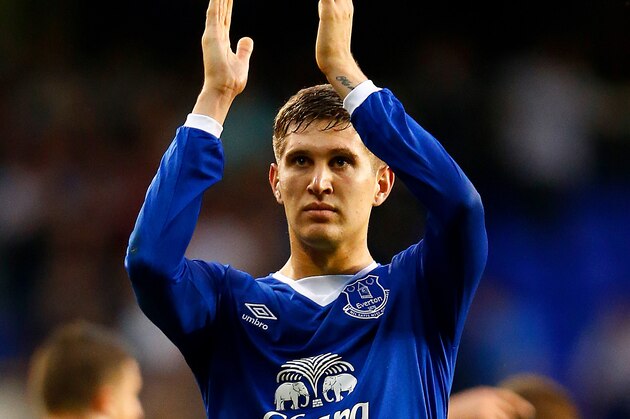 LONDON, ENGLAND - AUGUST 29: John Stones of Everton applauds the fans after the scoreless draw in the Barclays Premier League match between Tottenham Hotspur and Everton at White Hart Lane on August 29, 2015 in London, England.  (Photo by Julian Finney/Getty Images)