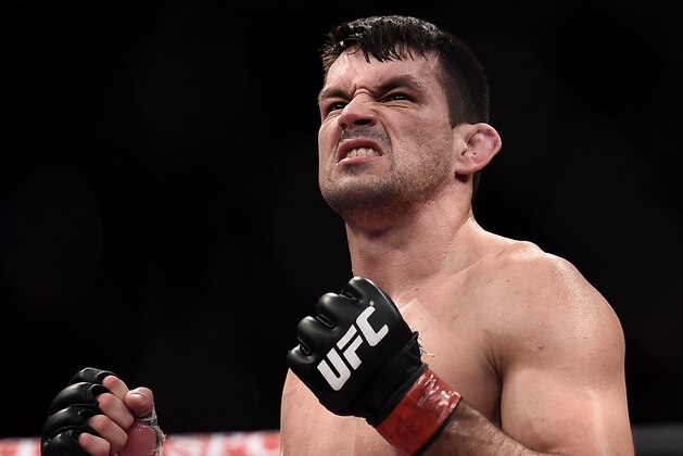 RIO DE JANEIRO, BRAZIL - AUGUST 01:  Demian Maia of Brazil celebrates victory over Neil Magny of the United States in their welterweight bout during the UFC 190 Rousey v Correia at HSBC Arena on August 1, 2015 in Rio de Janeiro, Brazil.  (Photo by Buda Mendes/Zuffa LLC/Zuffa LLC via Getty Images)