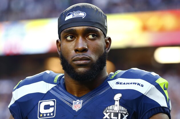 Feb 1, 2015; Glendale, AZ, USA; Seattle Seahawks defensive back Kam Chancellor (31) against the New England Patriots in Super Bowl XLIX at University of Phoenix Stadium. Mandatory Credit: Mark J. Rebilas-USA TODAY Sports