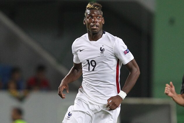 LISBON, PORTUGAL - SEPTEMBER 04: France's midfielder Paul Pogba during the Friendly match between Portugal and France on September 04, 2015 in Lisbon, Portugal.  (Photo by Carlos Rodrigues/Getty Images)