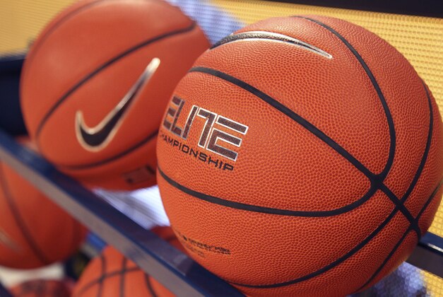 Jan 25, 2015; Atlanta, GA, USA; Detailed view of Nike basketballs on a rack before a game between the Boston College Eagles and Georgia Tech Yellow Jackets at McCamish Pavilion. Mandatory Credit: Brett Davis-USA TODAY Sports