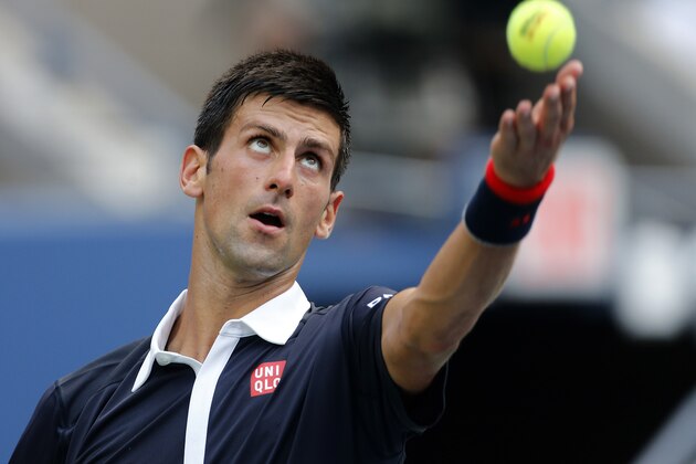NEW YORK, NY - SEPTEMBER 4: Novak Djokovic of Serbia in action during his match on day five of the 2015 US Open at USTA Billie Jean King National Tennis Center on September 4, 2015 in the Flushing neighborhood of the Queens borough of New York City. (Photo by Jean Catuffe/Getty Images) NEW YORK, NY - SEPTEMBER 4: Novak Djokovic of Serbia in action during his match on day five of the 2015 US Open at USTA Billie Jean King National Tennis Center on September 4, 2015 in the Flushing neighborhood of the Queens borough of New York City. (Photo by Jean Catuffe/Getty Images)