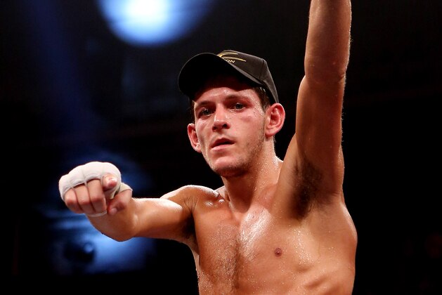 SHEFFIELD, ENGLAND - OCTOBER 20:  Jamie McDonnell celebrates his victory over Darwin Zamora during their Final Eliminator for IBF Bantamweight World Championship fight on October 20, 2012 in Sheffield, England.  (Photo by Scott Heavey/Getty Images)