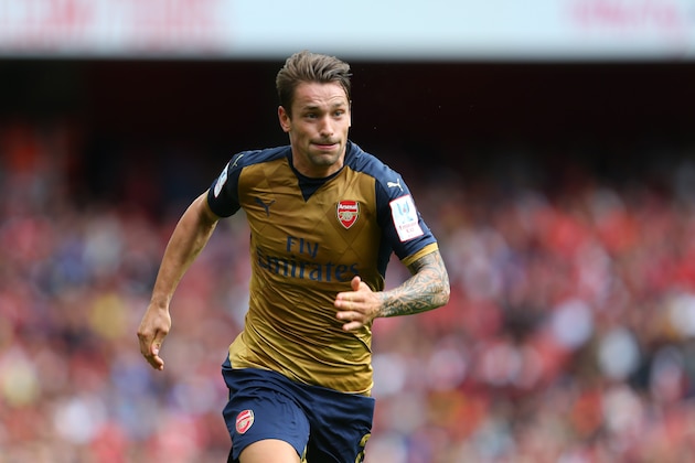 LONDON, ENGLAND - JULY 25: Mathieu Debuchy of Arsenal during the Emirates Cup match between Arsenal and Olympique Lyonnais at Emirates Stadium on July 25, 2015 in London, England. (Photo by Catherine Ivill - AMA/Getty Images) LONDON, ENGLAND - JULY 25: Mathieu Debuchy of Arsenal during the Emirates Cup match between Arsenal and Olympique Lyonnais at Emirates Stadium on July 25, 2015 in London, England. (Photo by Catherine Ivill - AMA/Getty Images)