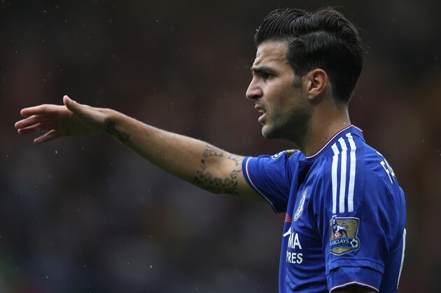 LONDON, ENGLAND - AUGUST 29:  Cesc Fabregas of Chelsea the Barclays Premier League match between Chelsea and Crystal Palace on August 29, 2015 in London, United Kingdom.  (Photo by Shaun Botterill/Getty Images)