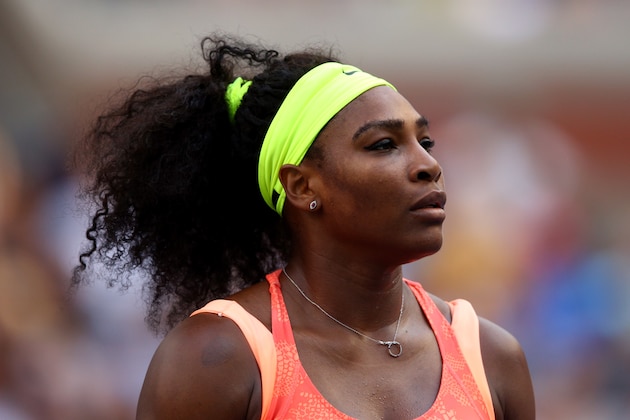 NEW YORK, NY - SEPTEMBER 06: Serena Williams of the United States reacts against Madison Keys of the United States during their Women's Singles Fourth Round match on Day Seven of the 2015 US Open at the USTA Billie Jean King National Tennis Center on September 6, 2015 in the Flushing neighborhood of the Queens borough of New York City. (Photo by Clive Brunskill/Getty Images) NEW YORK, NY - SEPTEMBER 06: Serena Williams of the United States reacts against Madison Keys of the United States during their Women's Singles Fourth Round match on Day Seven of the 2015 US Open at the USTA Billie Jean King National Tennis Center on September 6, 2015 in the Flushing neighborhood of the Queens borough of New York City. (Photo by Clive Brunskill/Getty Images)