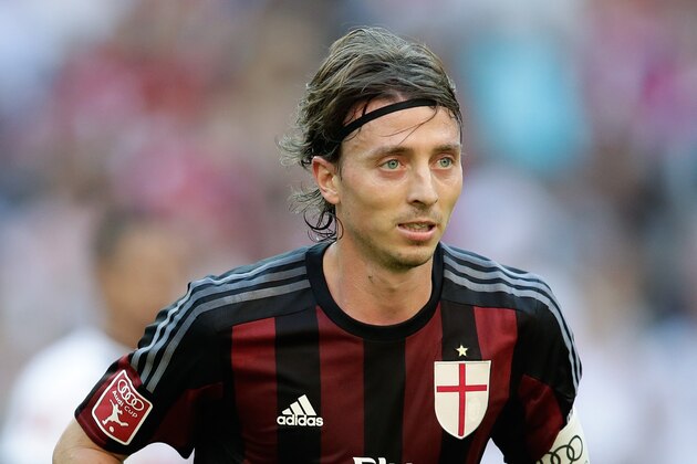 Riccardo Montolivo of AC Milan during the AUDI Cup bronze final match between Tottenham Hotspur and AC Milan on August 5, 2015 at the Allianz Arena in Munich, Germany(Photo by VI Images via Getty Images)