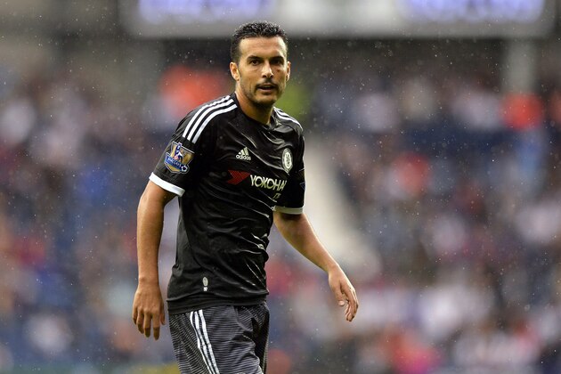 WEST BROMWICH, ENGLAND - AUGUST 23:  Pedro of Chelsea during the Barclays Premier League match between West Bromwich Albion and Chelsea on August 23, 2015 in West Bromwich, United Kingdom.  (Photo by Adam Fradgley - AMA/Getty Images)