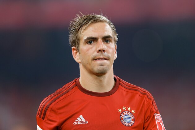 BEIJING, CHINA - JULY 18:  Phillip Lahm of FC Bayern Muenchen looks on during the international friendly match between FC Bayern Muenchen and Valencia FC during the Audi Football Summit Beijing 2015 at National Stadium on July 18, 2015 in Beijing, China.  (Photo by Lintao Zhang/Getty Images)