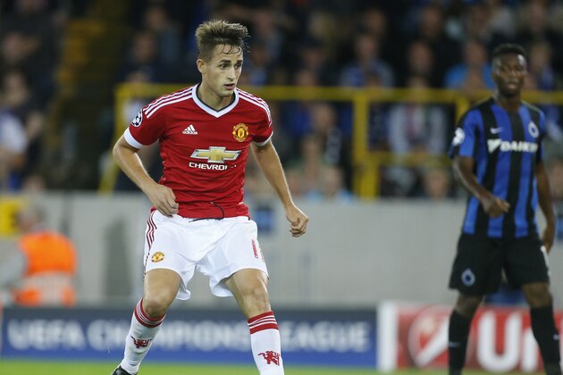 BRUGGE - AUGUST 26: Adnan Januzaj of Manchester United in action during the UEFA Champions League play off round 2nd leg between Club Brugge KV and Manchester United on August 26, 2015 in Brugge, Belgium. (Photo by Jean Catuffe/Getty Images)