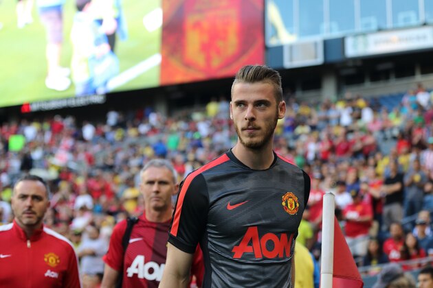 SEATTLE, WA - JULY 17:  Goalkeeper David de Gea of Manchester United during the International Champions Cup 2015 match between Club America and Manchester United  at CenturyLink Field on July 17, 2015 in Seattle, Washington.  (Photo by Matthew Ashton - AMA/Getty Images)