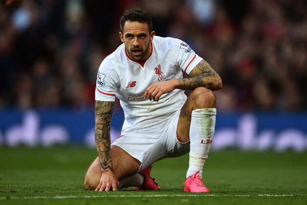 MANCHESTER, ENGLAND - SEPTEMBER 12: Danny Ings of Liverpool looks on during the Barclays Premier League match between Manchester United and Liverpool at Old Trafford on September 12, 2015 in Manchester, United Kingdom.  (Photo by Laurence Griffiths/Getty Images)