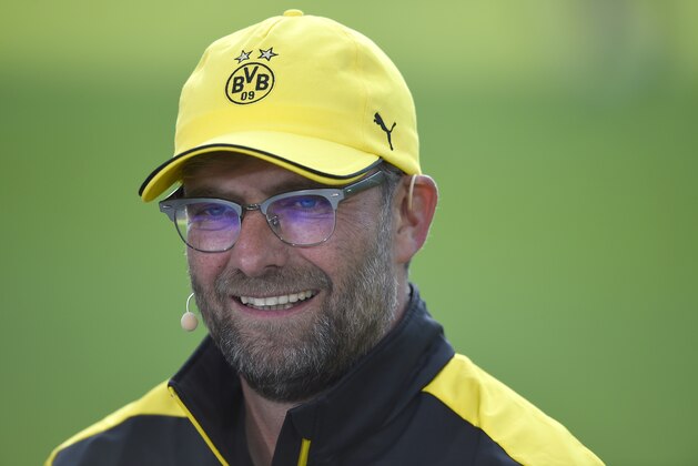 Dortmund's head coach Juergen Klopp is pictured ahead of the German Cup DFB Pokal final football match between BVB Borussia Dortmund and VfL Wolfsburg at the Olympic Stadium in Berlin on May 30, 2015.  AFP PHOTO / TOBIAS SCHWARZ        (Photo credit should read TOBIAS SCHWARZ/AFP/Getty Images)