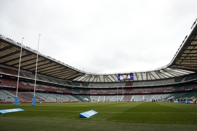 This Sept. 5, 2015 photo shows Twickenham Stadium before an international rugby union match between England and Ireland, in London. Often referred to simply as