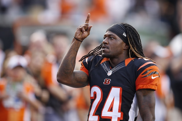 CINCINNATI, OH - AUGUST 29: Adam Jones #24 of the Cincinnati Bengals looks on against the Chicago Bears during a preseason game at Paul Brown Stadium on August 29, 2015 in Cincinnati, Ohio. (Photo by Joe Robbins/Getty Images)