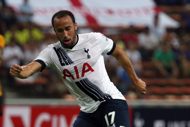 SHAH ALAM, MALAYSIA - MAY 27:  Andros Townsend of Tottenham Hotspur controls the ball during the pre-season friendly match between Malaysia XI and Tottenham Hotspur at Shah Alam Stadium on May 27, 2015 in Shah Alam, Malaysia.  (Photo by Stanley Chou/Getty Images)