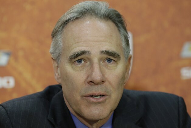 Texas athletic director Steve Patterson during a news conference where Charlie Strong was introduce at the new Texas football coach,Monday, Jan. 6, 2014, in Austin, Texas. (AP Photo/Eric Gay) Texas athletic director Steve Patterson during a news conference where Charlie Strong was introduce at the new Texas football coach,Monday, Jan. 6, 2014, in Austin, Texas. (AP Photo/Eric Gay)