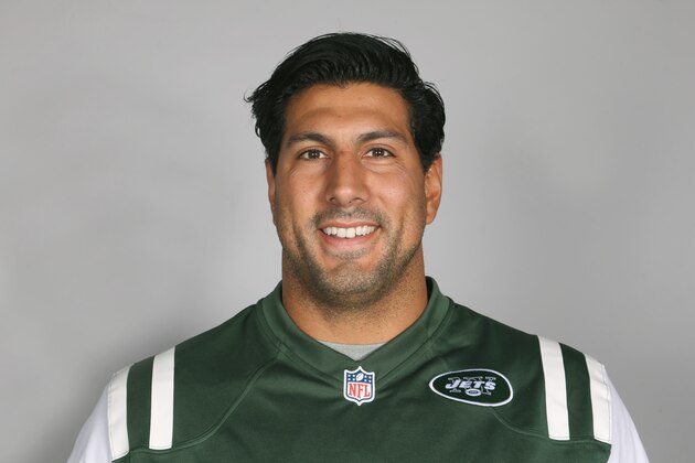 This is a 2015 photo of Jason Babin of the New York Jets NFL football team. This image reflects the New York Jets active roster as of Monday, June 8, 2015 when this image was taken. (AP Photo)