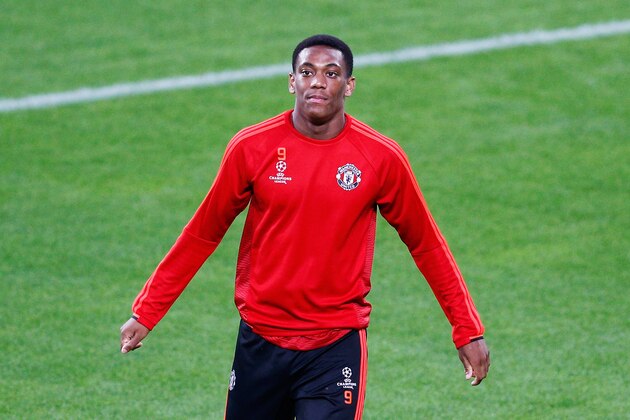 EINDHOVEN, NETHERLANDS - SEPTEMBER 14: Anthony Martial of Manchester United in action during the Manchester United training session held at the Philips Stadion on September 14, 2015 in Eindhoven, Netherlands. PSV will paly Manchester United in their Group B match on 15th of September in Eindhoven. (Photo by Dean Mouhtaropoulos/Getty Images) EINDHOVEN, NETHERLANDS - SEPTEMBER 14: Anthony Martial of Manchester United in action during the Manchester United training session held at the Philips Stadion on September 14, 2015 in Eindhoven, Netherlands. PSV will paly Manchester United in their Group B match on 15th of September in Eindhoven. (Photo by Dean Mouhtaropoulos/Getty Images)