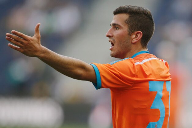 SALZBURG, AUSTRIA - JULY 11:  Jose Gaya of Valencia in action during the pre-season semi final 2 match between Southhampton FC and Valencia CF as part of the Audi Quattro Cup 2015 at Red Bull Arena on July 11, 2015 in Salzburg, Austria.  (Photo by Johannes Simon/Getty Images)