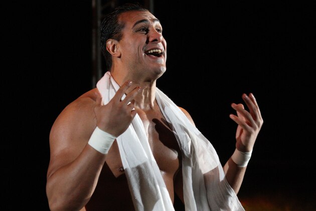DURBAN, SOUTH AFRICA - JULY 08:  Alberto Del Rio is introduced during the WWE Smackdown Live Tour at Westridge Park Tennis Stadium on July 08, 2011 in Durban, South Africa.  (Photo by Steve Haag/Gallo Images/Getty Images)