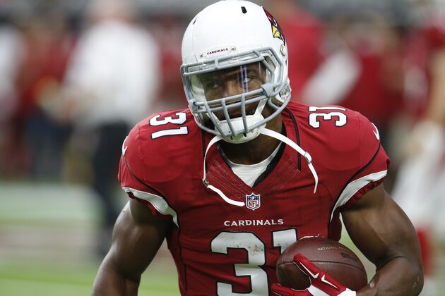 Arizona Cardinals running back David Johnson (31) during an NFL football game against the New Orleans Saints, Sunday, Sept. 13, 2015, in Glendale, Ariz. (AP Photo/Rick Scuteri)