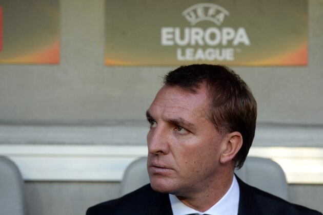 Liverpool's head coach Brendan Rodgers looks on during the group B, UEFA Europa League football match between Bordeaux vs Liverpool on September 17, 2015 at the Matmut Atlantique Stadium in Bordeaux.  AFP PHOTO / NICOLAS TUCAT        (Photo credit should read NICOLAS TUCAT/AFP/Getty Images)