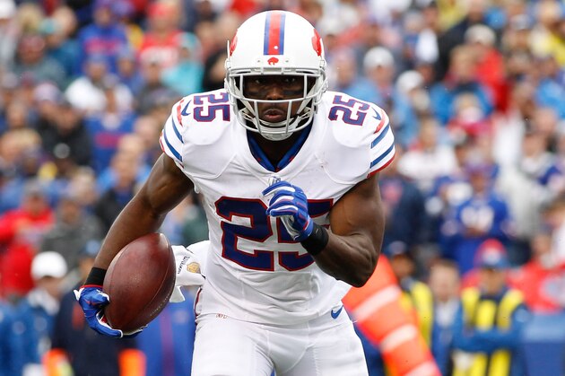 Sep 13, 2015; Orchard Park, NY, USA; Buffalo Bills running back LeSean McCoy (25) during the game against the Indianapolis Colts at Ralph Wilson Stadium. Mandatory Credit: Kevin Hoffman-USA TODAY Sports