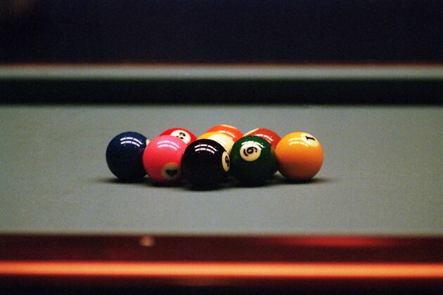 17 Dec 1999:  Rack of balls during The Mosconi Cup between the USA and Europe held at York Hall, in London. \ Mandatory Credit: Graham Chadwick /Allsport
