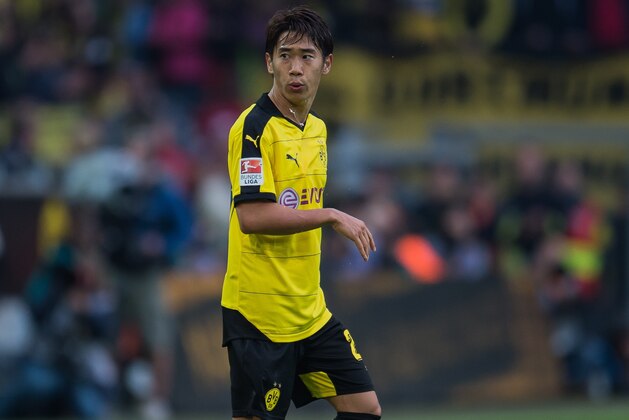 Shinji Kagawa of Borussia Dortmund during the Bundesliga match between Borussia Dortmund and Bayer 04 Leverkusen on September 20, 2015 at the Signal Iduna Park in Dortmund, Germany.(Photo by VI Images via Getty Images)