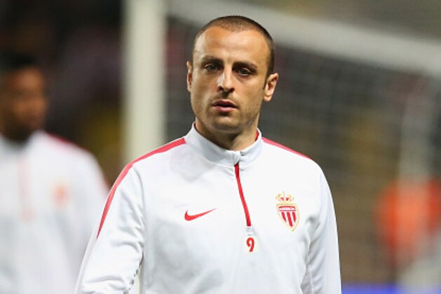 MONACO - APRIL 22:  Dimitar Berbatov of Monaco looks on prior to the UEFA Champions League quarter-final second leg match between AS Monaco FC and Juventus at Stade Louis II on April 22, 2015 in Monaco, Monaco.  (Photo by Alex Livesey/Getty Images)