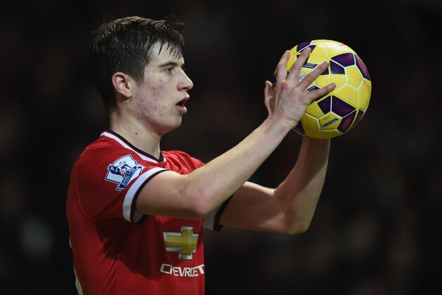 MANCHESTER, ENGLAND - FEBRUARY 11:  Paddy McNair of Manchester United in action during the Barclays Premier League match between Manchester United and Burnley at Old Trafford on February 11, 2015 in Manchester, England.  (Photo by Michael Regan/Getty Images)