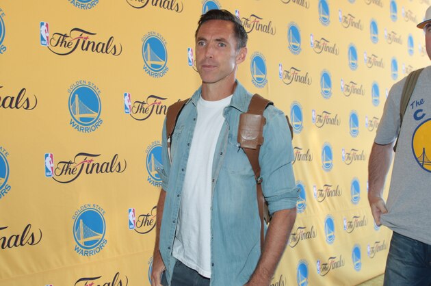 OAKLAND, CA - JUNE 4: Steve Nash arrives for the game of the Cleveland Cavaliers against the Golden State Warriors in Game One of the 2015 NBA Finals on June 4, 2015 at Oracle Arena in Oakland, California. NOTE TO USER: User expressly acknowledges and agrees that, by downloading and or using this photograph, user is consenting to the terms and conditions of Getty Images License Agreement. Mandatory Copyright Notice: Copyright 2015 NBAE (Photo by Jack Arent/NBAE via Getty Images) OAKLAND, CA - JUNE 4: Steve Nash arrives for the game of the Cleveland Cavaliers against the Golden State Warriors in Game One of the 2015 NBA Finals on June 4, 2015 at Oracle Arena in Oakland, California. NOTE TO USER: User expressly acknowledges and agrees that, by downloading and or using this photograph, user is consenting to the terms and conditions of Getty Images License Agreement. Mandatory Copyright Notice: Copyright 2015 NBAE (Photo by Jack Arent/NBAE via Getty Images)