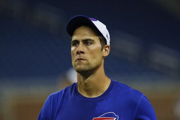 Buffalo Bills quarterback Matt Cassel before an NFL football game against the Detroit Lions Thursday, Sept. 3, 2015, in Detroit. (AP Photo/Duane Burleson)