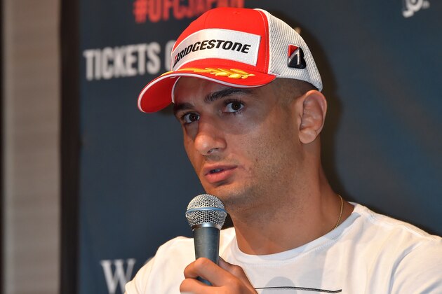 TOKYO, JAPAN - JULY 02:  Gegard Mousasi attends the UFC Fight Night Japan 2015 On-Sale Press Conference at the Park Hyatt on July 2, 2015 in Tokyo, Japan.  (Photo by Koki Nagahama /Zuffa LLC/Zuffa LLC)