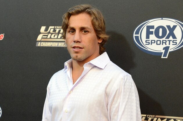 Sep 9, 2014; Los Angeles, CA, USA; Former WEC Bantamweight champion Urijah Faber arrives on the Red Carpet at Lure Nightclub for the premier of The Ultimate Fighter women in the newly formed women in the strawweight class. Mandatory Credit: Jayne Kamin-Oncea-USA TODAY Sports