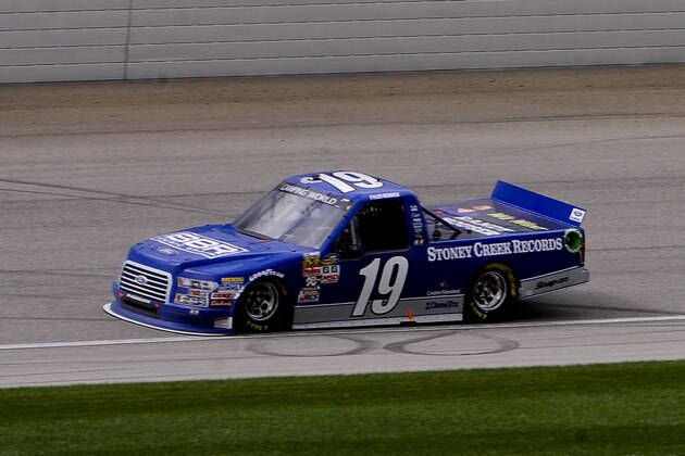Tyler Reddick finishes the NASCAR Camping World Cup Series auto race at Chicagoland Speedway, Saturday, Sept. 19, 2015, in Joliet, Ill. (AP Photo/Matt Marton) Tyler Reddick finishes the NASCAR Camping World Cup Series auto race at Chicagoland Speedway, Saturday, Sept. 19, 2015, in Joliet, Ill. (AP Photo/Matt Marton)