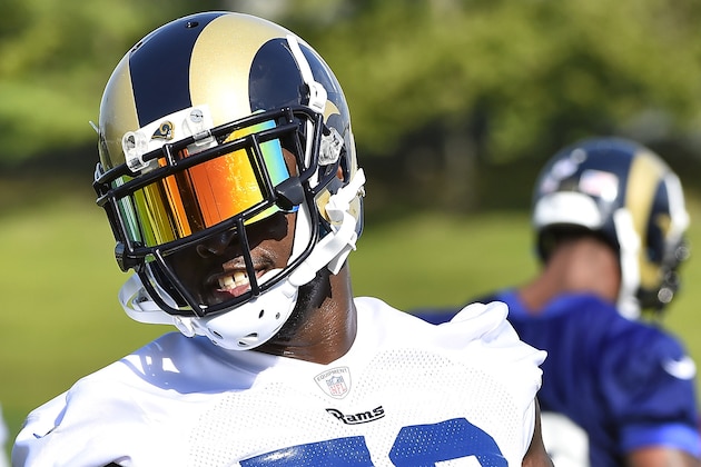 Aug 1, 2015; Earth City, MO, USA; St. Louis Rams outside linebacker Alec Ogletree (52) at Rams Park. Mandatory Credit: Jasen Vinlove-USA TODAY Sports