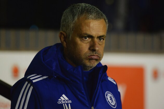 WALSALL, ENGLAND - SEPTEMBER 23:  Jose Mourinho manager of Chelsea looks on prior to the Capital One Cup third round match between Walsall and Chelsea at Banks's Stadium on September 23, 2015 in Walsall, England.  (Photo by Nigel Roddis/Getty Images)