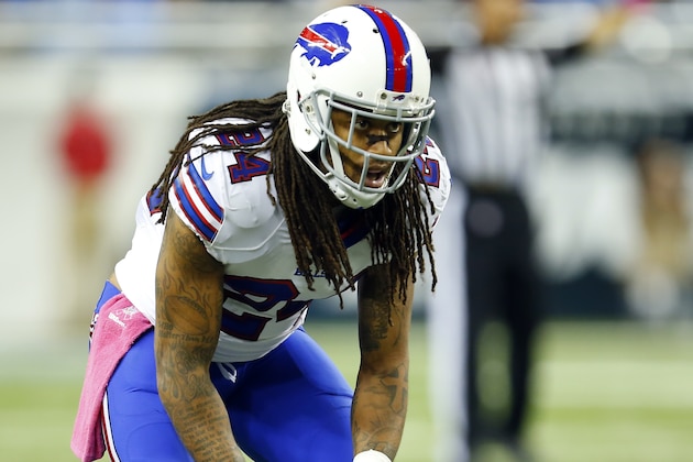 Buffalo Bills cornerback Stephon Gilmore (24) lines-up against the Detroit Lions during an NFL game at Ford Field in Detroit on Sunday, Oct. 5, 2014. (Jeff Haynes/AP Images for Panini) Buffalo Bills cornerback Stephon Gilmore (24) lines-up against the Detroit Lions during an NFL game at Ford Field in Detroit on Sunday, Oct. 5, 2014. (Jeff Haynes/AP Images for Panini)