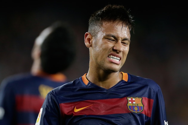 Neymar da Silva Santos Junior of FC Barcelona during the Primera Division match between FC Barcelona and Levante UD on September 20, 2015 at Camp Nou stadium in Barcelona, Spain.(Photo by VI Images via Getty Images)
